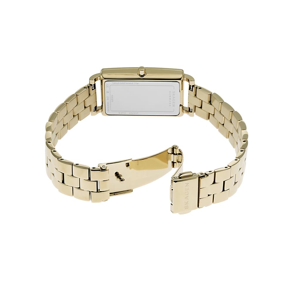 Skagen damski zegarek Hagen, kwarcowy mechanizm z trzema wskazówkami, pasek ze stali szlachetnej lub skóry