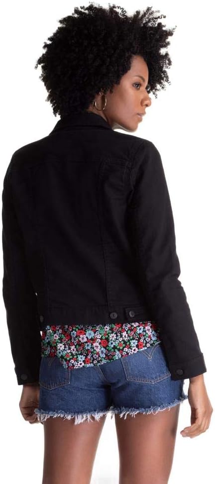 Levi's Women's Original Trucker Jacket (Also Available in Plus) Standard X-Small Black and Black