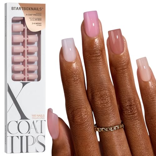 BTArtboxnails XCOATTIPS Bare 5-Shades Nude Set