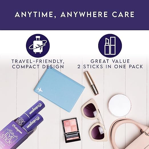 Retinol Eye Stick & Caffeine Under Eye Brightener – Under Eye Balm Stick for Dark Circles, Puffiness, Eye Bags, Wrinkles & Fine Lines, Cooling Under Eye Stick, 2 Pack - Image 5