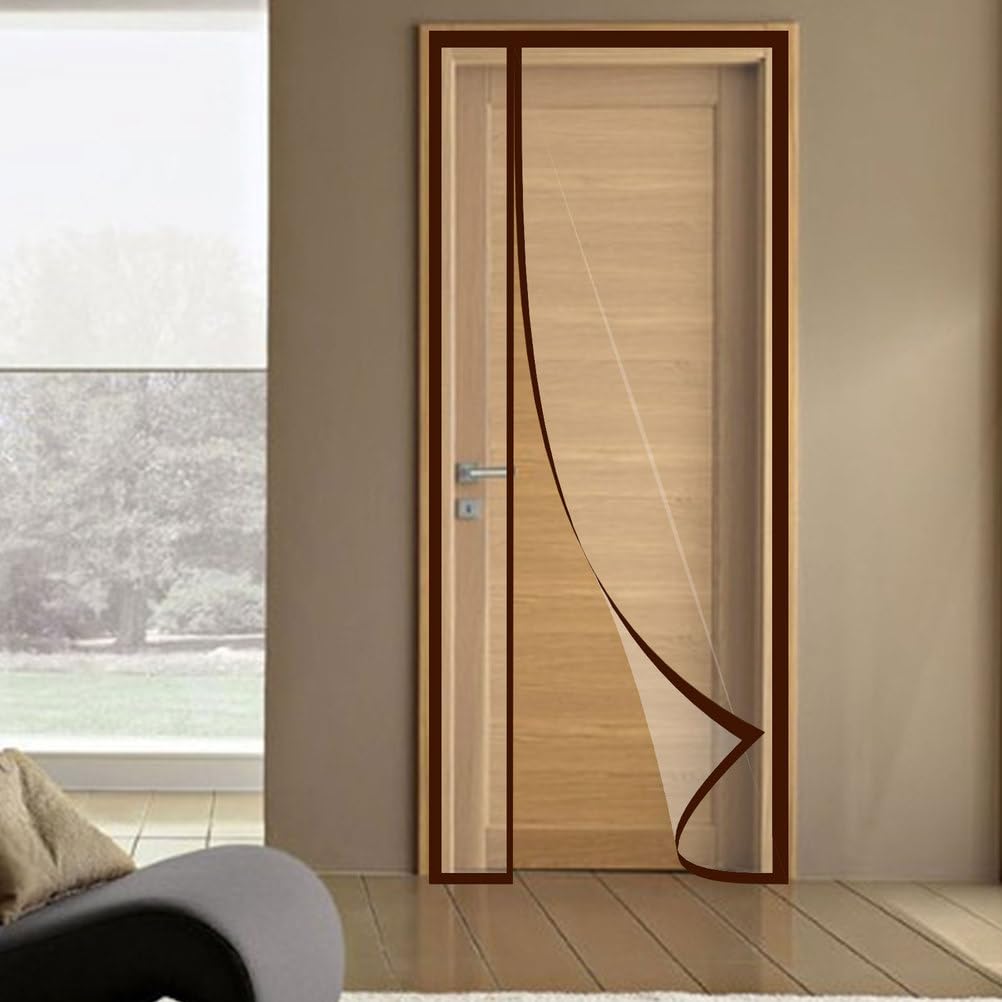Transparente magnetische Gittertür, PVC-Netzvorhang für Küche und Balkon, hält im Winter warm und im Sommer kühl, Größe 80 x 210 cm, einfache Installation, Insektenschutzgitter