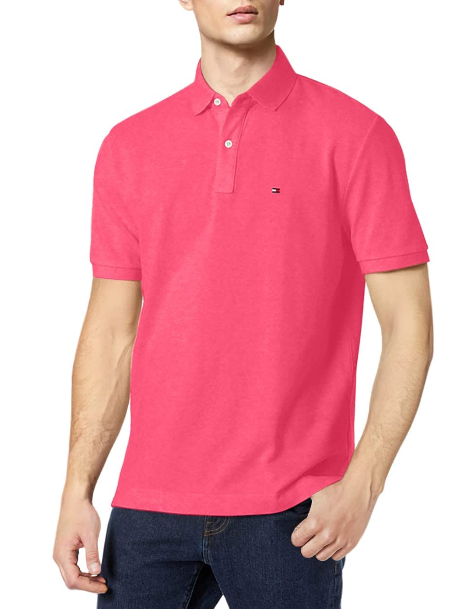 Men's Short Sleeve Cotton Pique Polo Shirt in Classic Fit