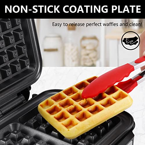 Extra Deep Belgian Waffle Maker MONXOOK, 2Slice NonStick Waffle Iron