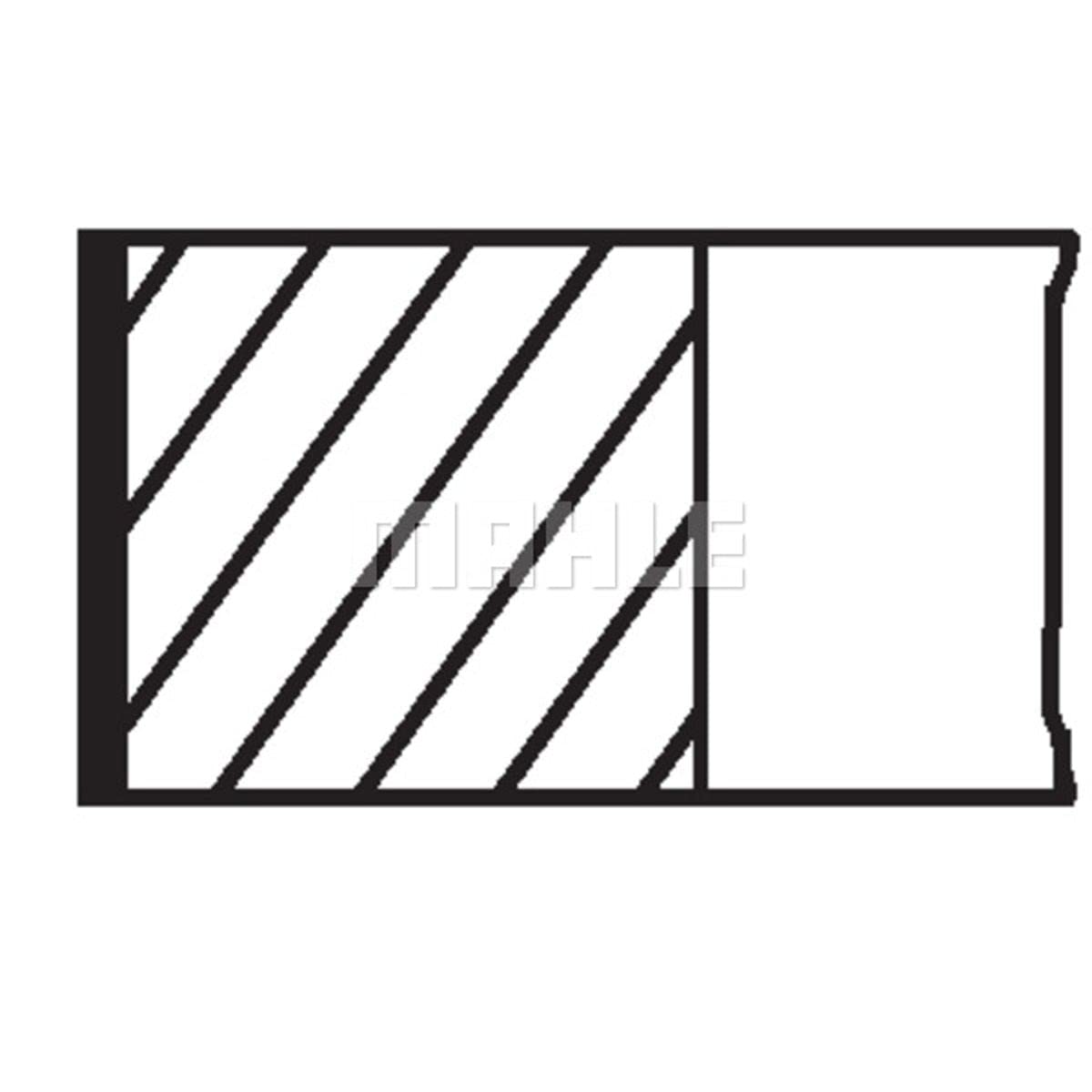 607 RS 10101 0N0 MAHLE Piston Ring Kit for TOYOTA