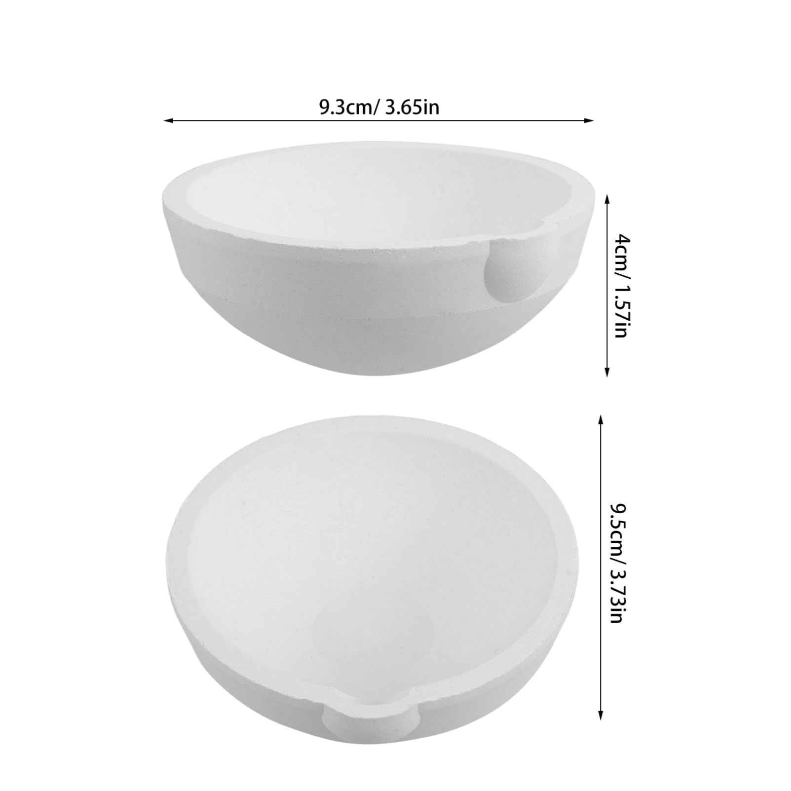 SEWACC Portable Crucible for Metal Casting and Smelting High Temperature Resistance Melting for Laboratory and Jewelry Making