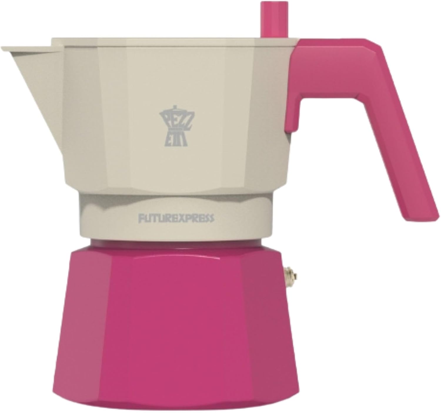 Pezzetti Futurexpress 6T Rising Dawn Coffee Maker, White/Pink