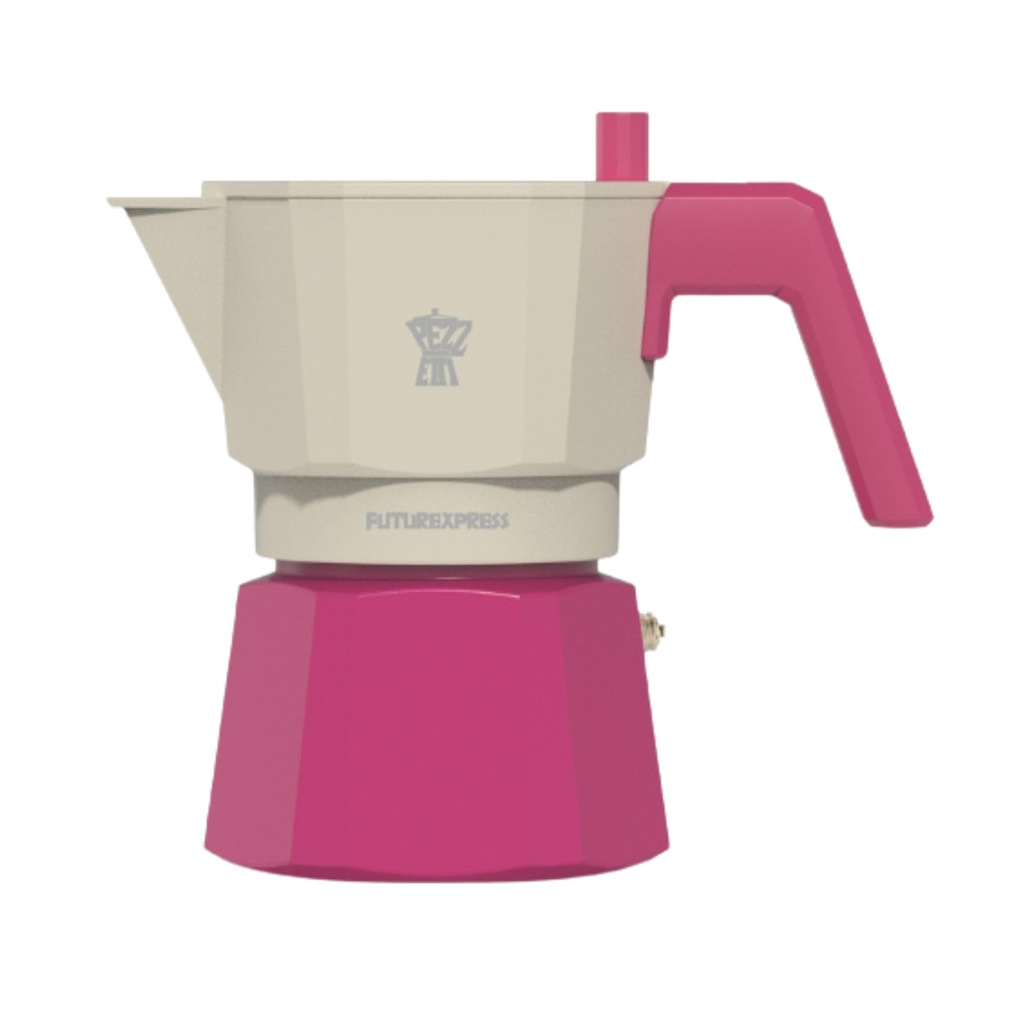 Cafetiere Pezzetti Futurexpress 6T Cafetera Italiana Moka Color Blanco Rosa