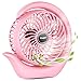 Price comparison product image viniper Battery Operated Fan, Small Desk Fan : 3 Speeds & 8-24 Hours Longer Working, 180° Rotation, (Pink)