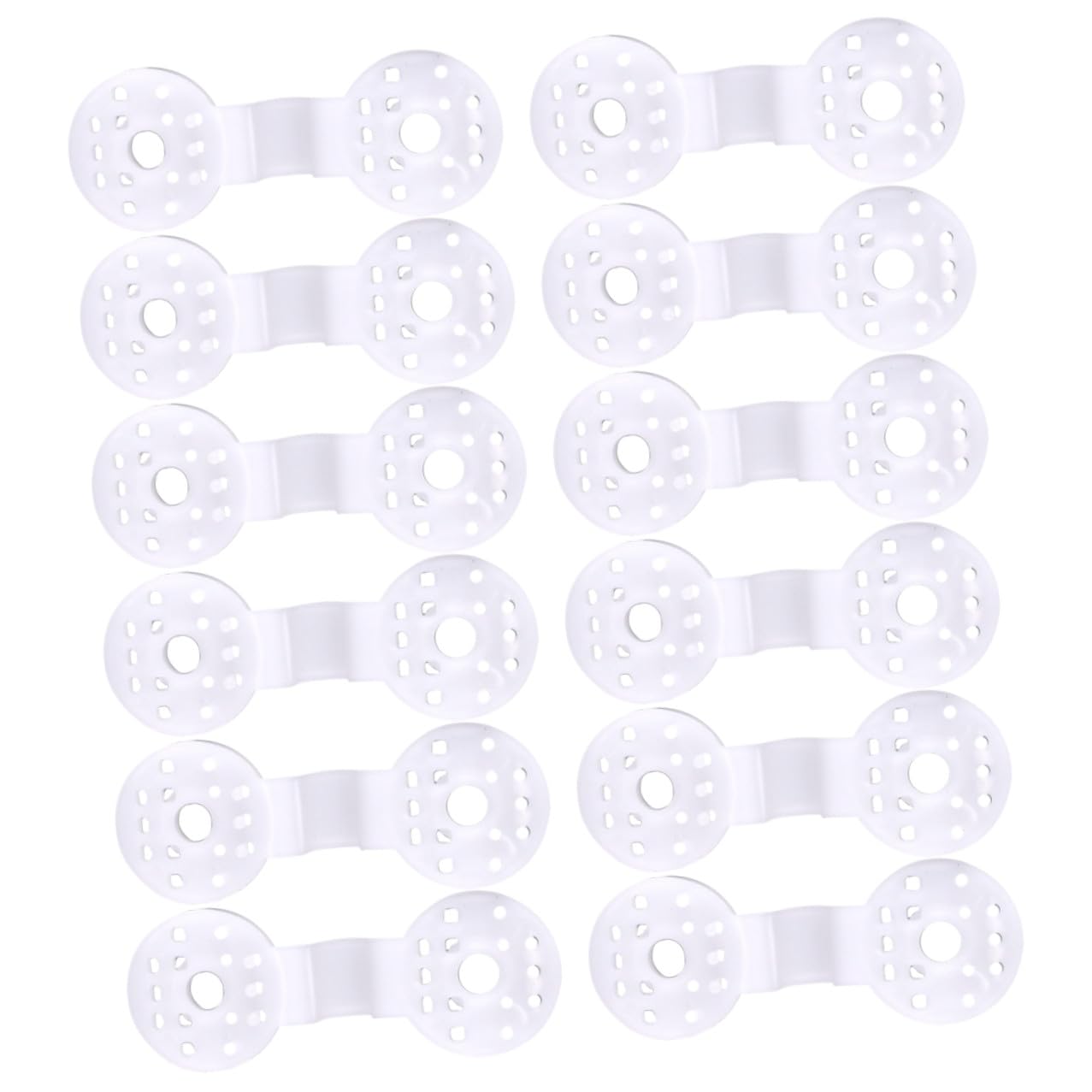 Pinces pour toile d'ombrage et filet de jardin blanches, clips fixation agricole lot de 50