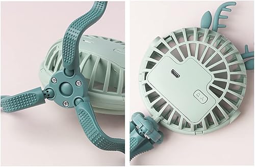 Miniatura 9 de LUKYRA Ventilador de cochecito, ventilador portátil de 3 velocidades con clip para bebé, ventilador de escritorio personal a batería con trípode