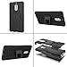 Nokia 6 Case, KimBoo Dual Layer Shock-Absorption Armor Cover Full-Body Protective Case with Kickstand Combo PC+TPU Back for Nokia 6 (Black)