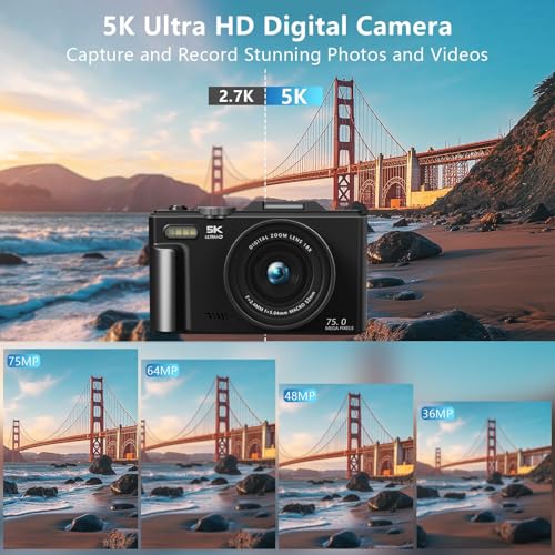Cámara Digital Compacta 4K con Zoom 18X y Pantalla Giratoria miniatura 2