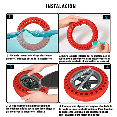 ANSENI® Ruote di Ricambi per Monopattino Elettrico...