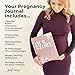 Pregnancy Journal Baby Book – 11” x 8.5” Hardcover Keepsake with Lay-Flat Binding, 3 Sticker Pages, Gift for Expecting Moms, First-Time Mom, Pregnancy Memory Book