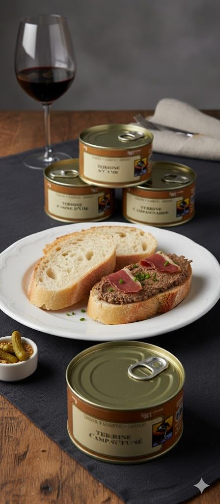 Estuche Godard Especialista del Foie Gras, 4 Terrinas y Rillettes de Paard, 130 g cada una