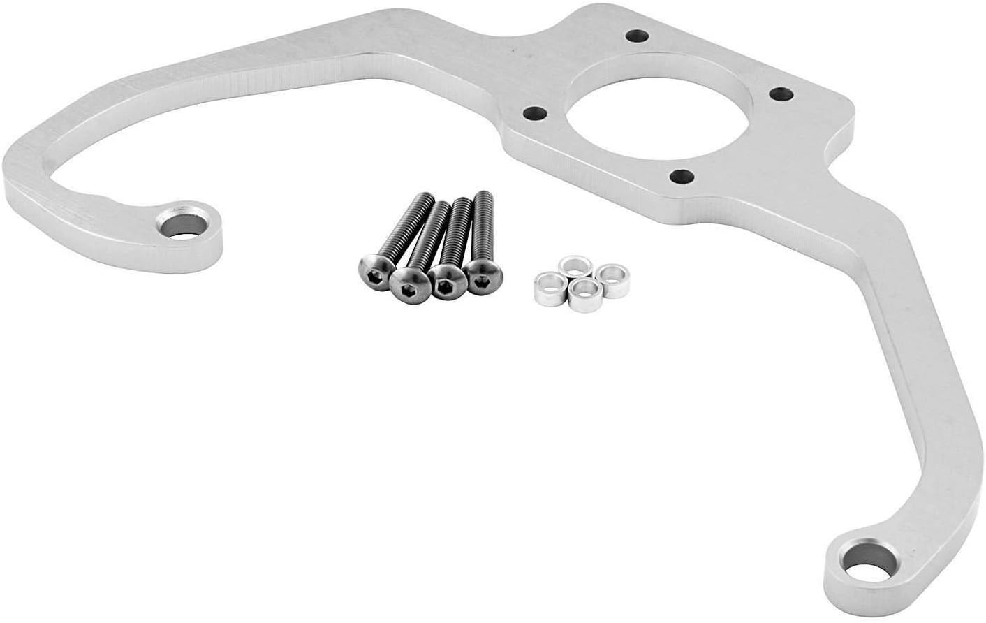 Allstar PerformanceAllstar ALL54288 Silver Anodized Billet Aluminum Fuel Regulator Mounting Bracket for 4150 Style Series Carburetor and Magnafuel Regulator