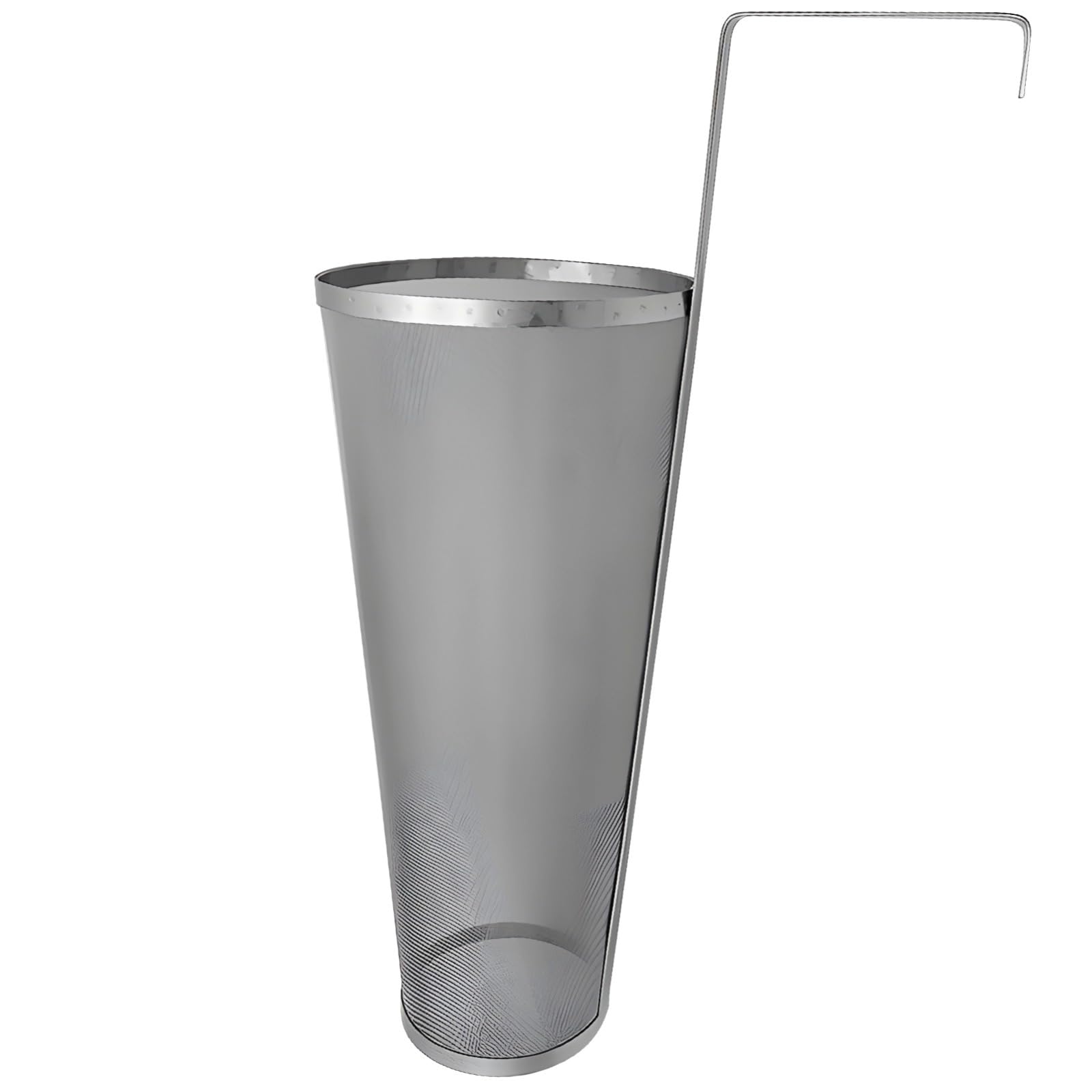 Colador de araña de acero inoxidable, herramienta de cocina y preparación de malla fina con mango largo y gancho, ideal para elaborar cerveza y cocinar