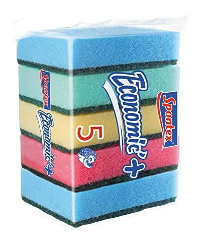 Spontex 61590001 Estropajos con Esponja de Poliuretano, 5 Unidades Cover
