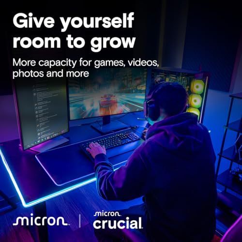 Image of Crucial T710 PCIe Gen5 NVMe 2TB SSD - Heatsink, Up to 14,900 MB /s, Laptop & Desktop Compatible (PC), for Creatives and Hardcore Gamers, Solid State Drive, Includes 1Mo Adobe CC - CT2000T710SSD5-01