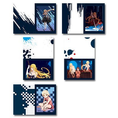 Banpresto The Most Lottery Premium Kizumonogatari Passionate Hen E Award Portrait All Five