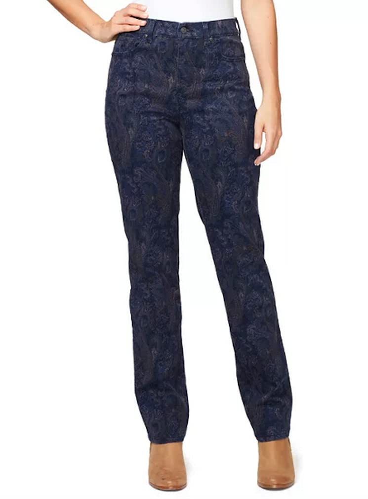 Gloria Vanderbilt Womens Paisley Printed Bootcut Pants