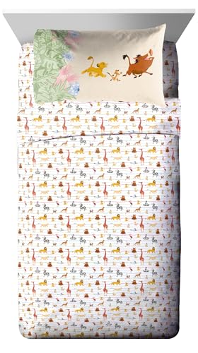 Image of Disney Lion King Simba Twin Comforter Set 5 Piece Kids Bedding, Multi