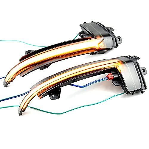 QKLsudua 2pcs Dynamic Sequential Blink LED Side Mirror Turn Signal