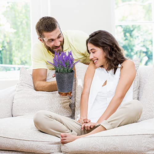 Viverie Essential Oil Aromatherapy Diffuser Artificial Lavender Flower Plant For Home Office 150Ml - 7 Color Led Light, Auto Shut-Off, Silent Humidifier, Bpa Free, Mom Gifts, Purple #TOP5