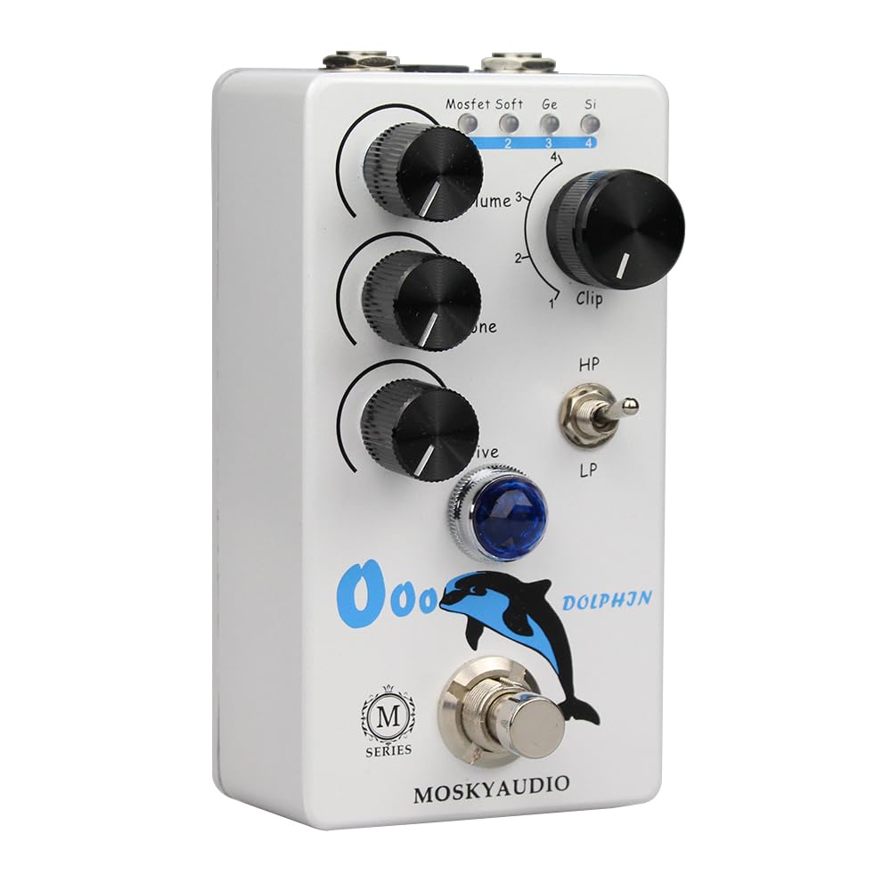 DOLPHIN Distortion/Overdrive efektów gitarowych True Bypass przełączanie
