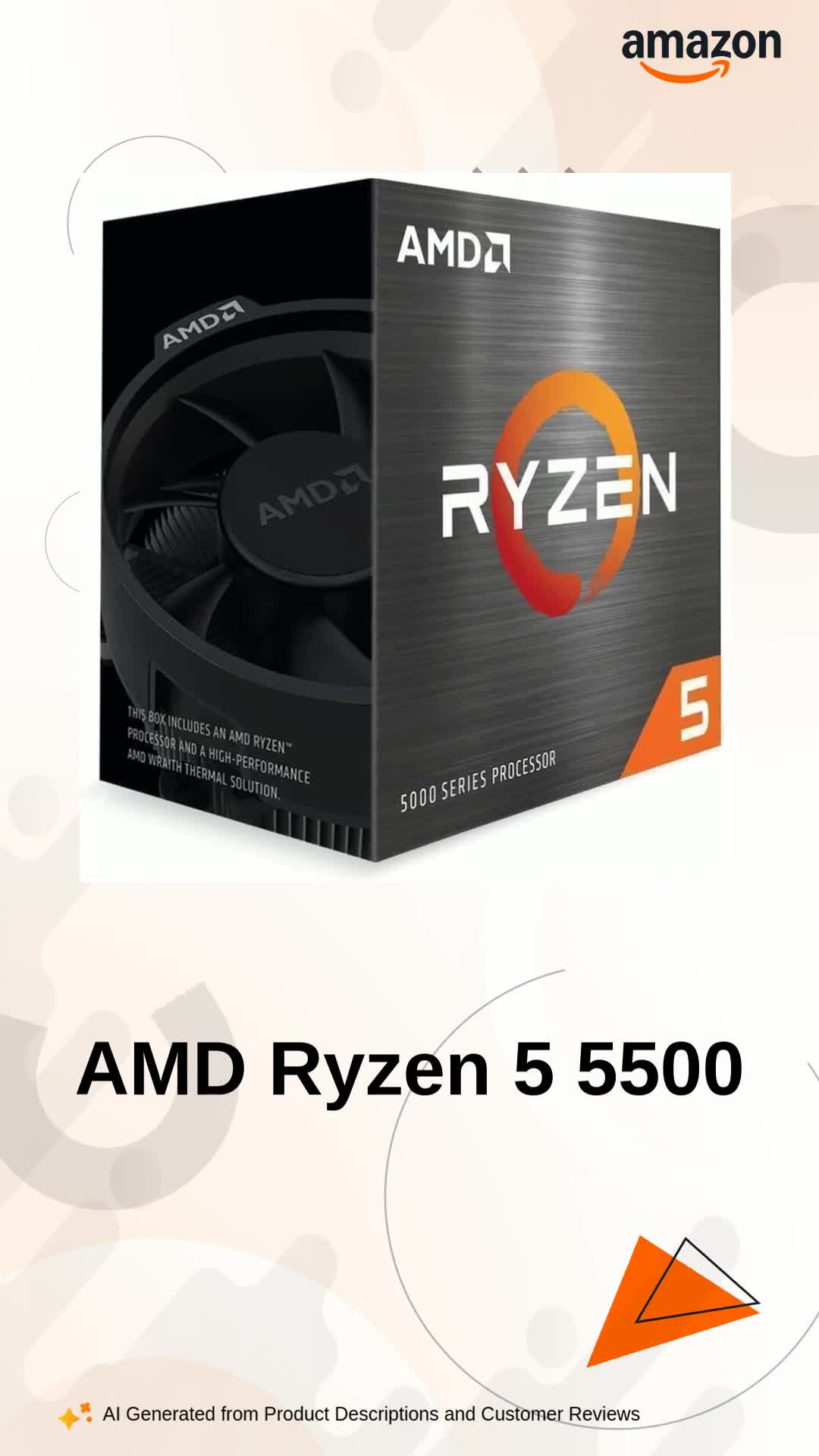 Amazon.in: Buy AMD 5000 Series Ryzen 5 5500 Desktop Processor 6