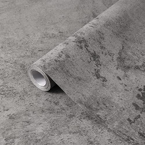 Fantasnight Klebefolie Möbel Grau 40×500cm Betonoptik Möbelfolie...