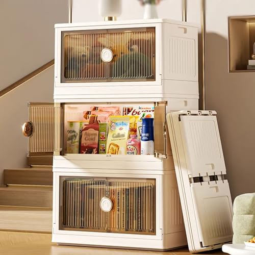 Boîte de rangement pliante avec couvercles pour placard et organisation de maison - 6