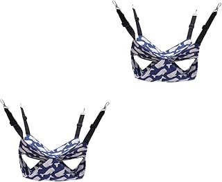 NOLITOY 2 Pçs Hamster Rede Papagaio Cama Gato Casa De Dormir Pequeno Animal Rede Hamster Cama Quente Cobaia Casa Quente Rede De Pelúcia Ouriço Gaiola Rede O Ninho Do Pássaro A Lona