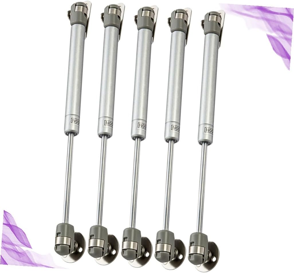 Mobestech 5PCS Heavy Duty Pneumatic Support Rods Gas Struts for Cabinet Doors Hydraulic Lift Supports with Screws for Home Storage