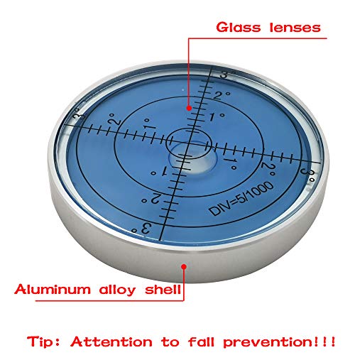 High Precision Horizontal Bubble Cardan Level Horizontal Bubble Band Horizontal Ball Horizontal Bead Leveler Accuracy 15\'/2 (6010mmNoctilucent)