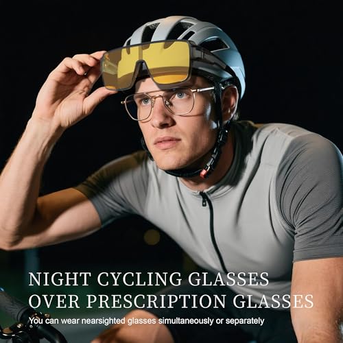 Fit Over Night Driving Glasses - Night Vision Driving Glasses for Men Women with UV Protection2