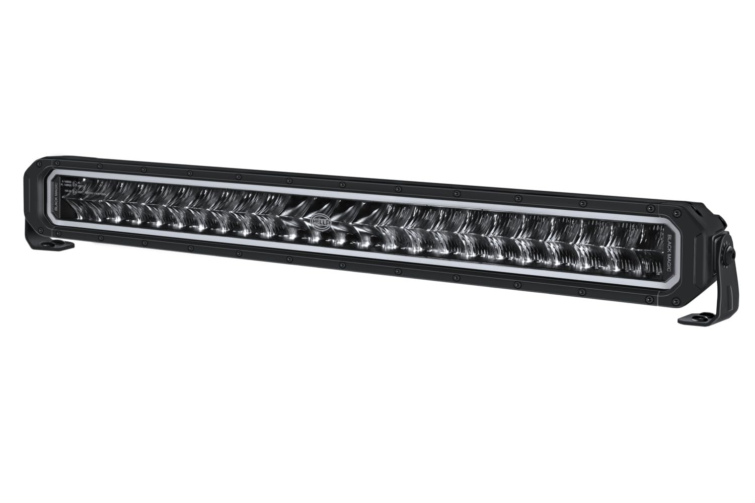 HELLA 1FJ 358 550-111 lampa LED dwurzędowa - Black Magic Tough Pro 27" - 12/24V - 5545lm - liczba referencyjna: 45 - ECE - krystalicznie przezroczysty - kolor światła: biały/żółty (bursztynowy