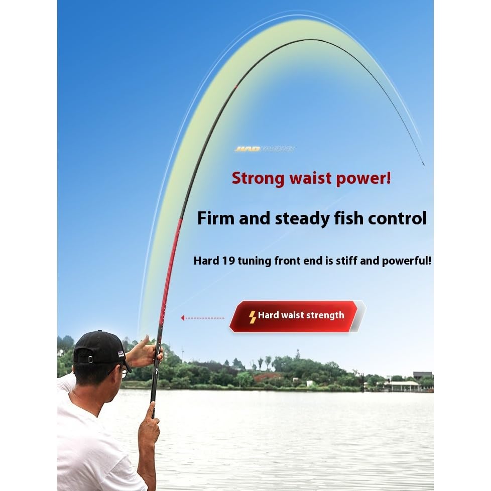 Canna da Pesca per Torrente Canna da Pesca Portatile, Ultraleggera e Dura, Senza Canna da Pesca Canna da Pesca compatta(6H 3.0M)