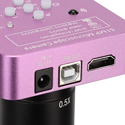 Microscope Camera, 100‑240V 1080P Video Metal Bracket Microscope Camera Kit With Led Light For Clocks (Us Plug 100‑240V) #TOP7