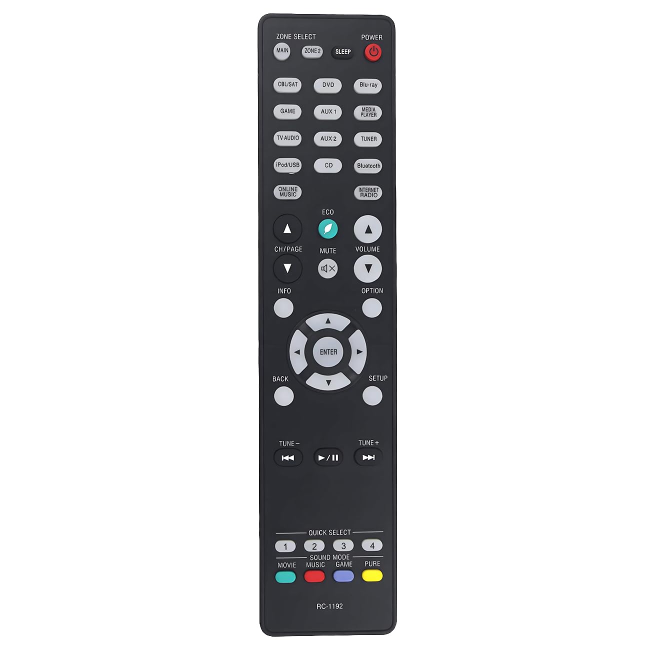 Amazon | RC-1192 交換用リモコン Denon AVレシーバー AVR-X2300W AVR
