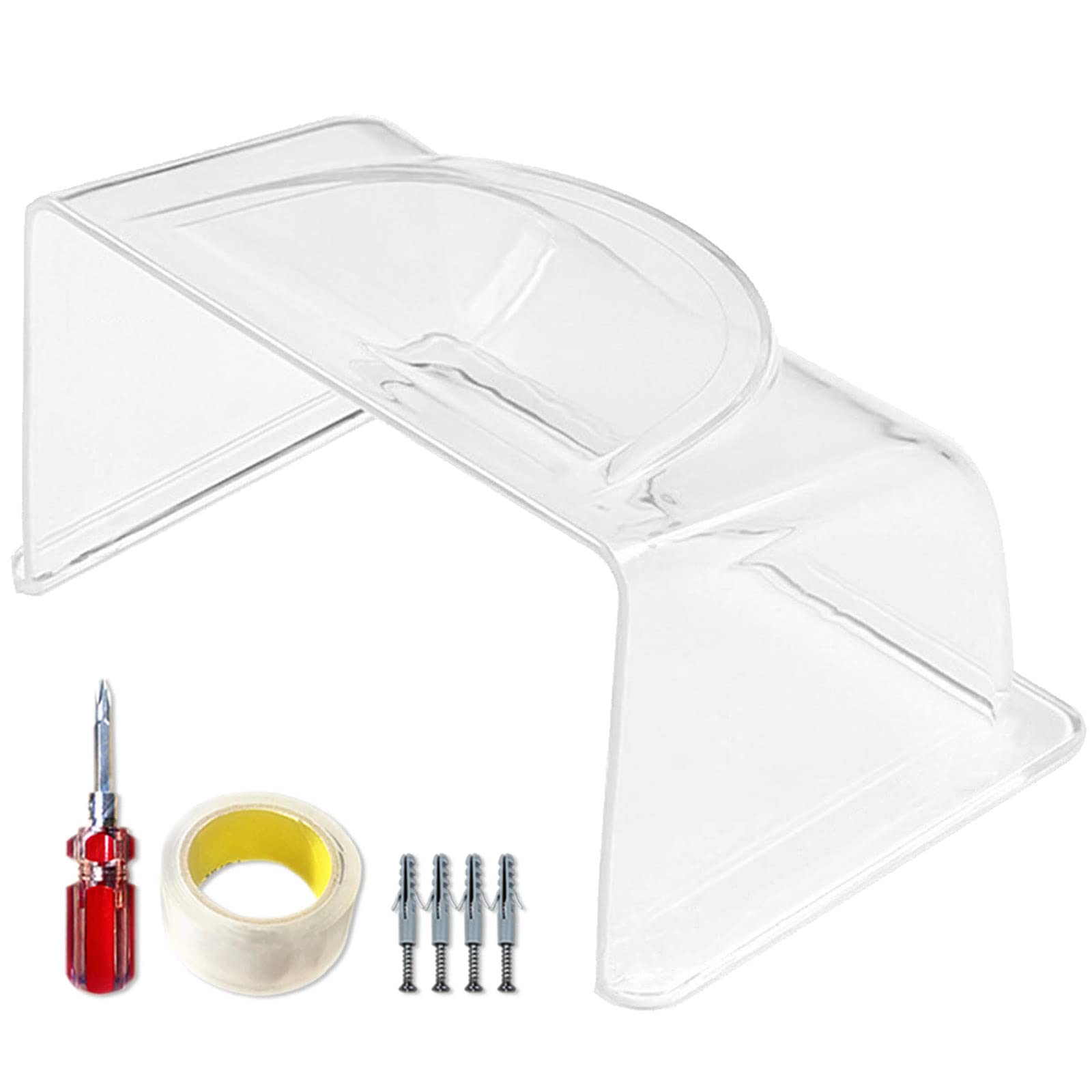 Cubierta impermeable para timbre inalámbrico exterior y protector de lluvia transparente