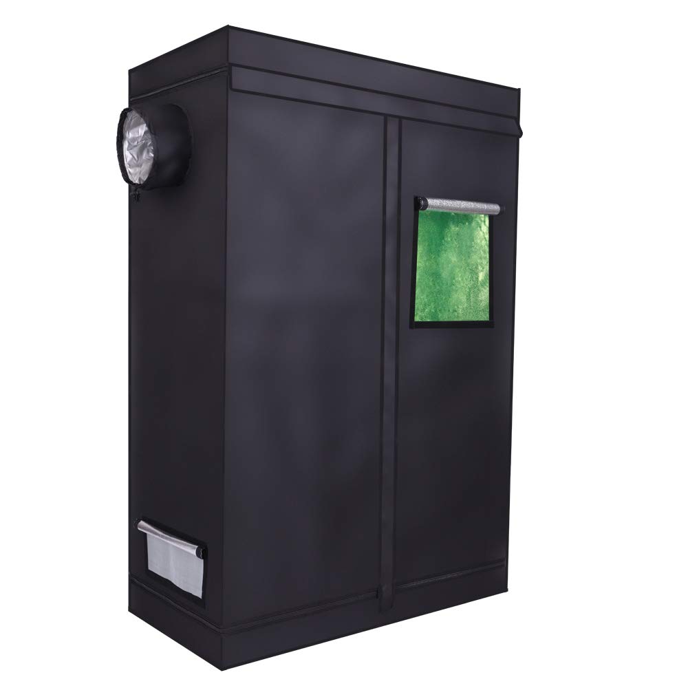 MallMall High-Refective Environment Hydroponic Indoor Grow Tent Green Room Non Toxic Box 48x 24x 72
