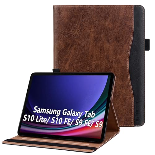 Protection Samsung Galaxy Tab S9 11-Pouces étui tablette antichoc avec rabat marron