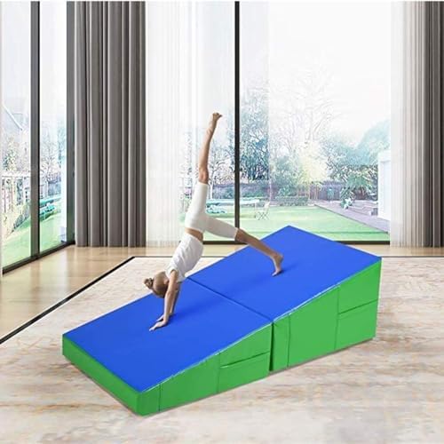 Portable Folding Incline Exercise Mat for Home Workouts, Aerobics, Gymnastics, and Stretching - Compact, Easy to Store, Ideal for Fitness Enthusiasts