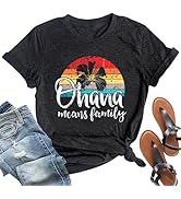 Hawaiian Shirts for Women Palm Trees Beach Graphic Tee Tops Summer Vacation Short Sleeve Tshirt Tops