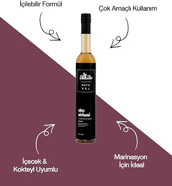 Organik Fermente Alıç Sirkesi Katkısız Cam Şişe – 500 ml