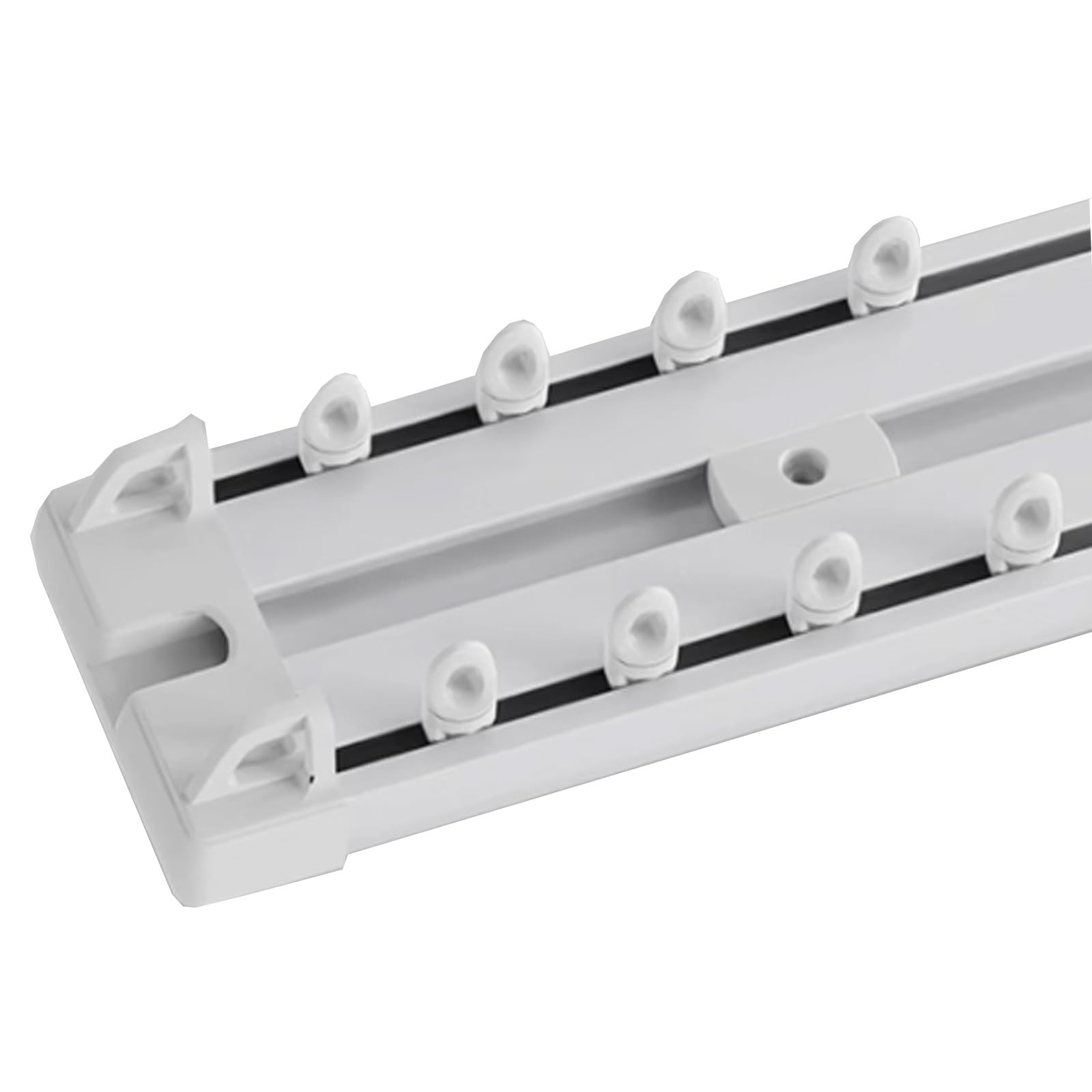 Gardinenschiene, Bistrogardinenstangen, Cafehausstange für Store Schrank Fenster Küche Gardinen Scheibengardinen Balkon Arbeitszimmer(White,(4.9 ft)1.50 m)