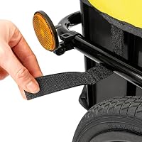 Zelsius Fahrradanhänger Transport | 68 Liter | Transportwagen, Fahrradwagen, Handwagen | Anhänger für Fahrrad, Lastenanhänger mit Kunststoffwanne | Transportanhänger, Transportbox, Radanhänger – Ansicht 6