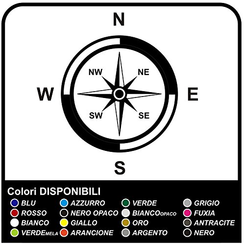 Autocollant Boussole Rose des Vents pour Personnaliser votre SUV sur les Pistes et en Randonnée
