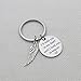 IDLAN Memorial Jewelry I Will Hold You in My Heart Until I Can Hold You in Heaven Angel Wing Keychain
